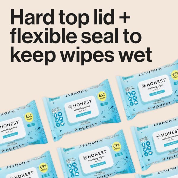The Honest Company Fragrance Free Sanitizing Alcohol Wipes |...