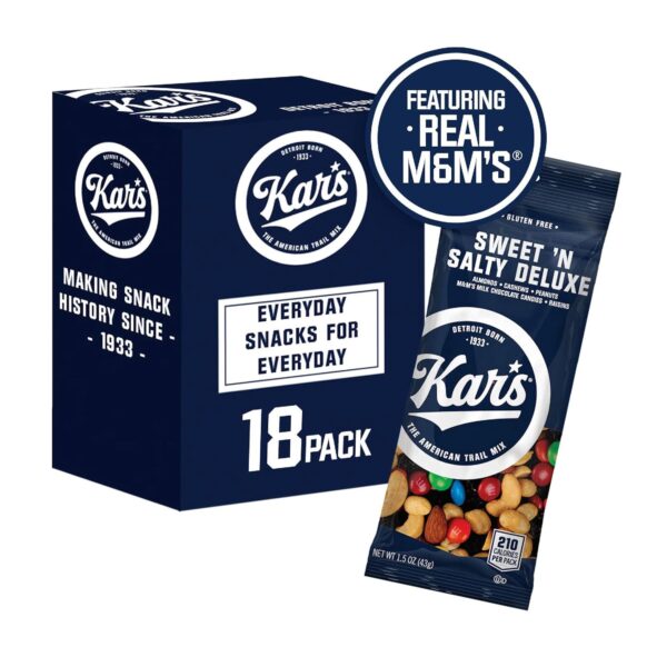 Kar’s Nuts Sweet ‘N Salty Deluxe Trail Mix, 1.5 oz Individua...