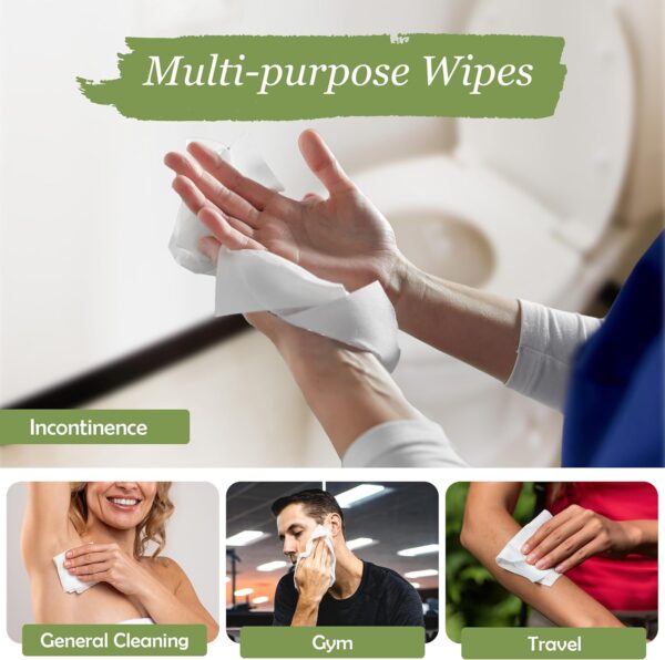 X Large Wet Wipes for Adults - 2 Packs of 56 [112 Count] Dis...
