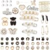 zgiraloca Charms for Socks Shoes,60pcs Bling Brooches and Sa...