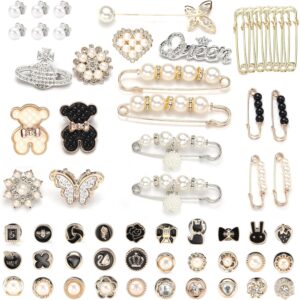 zgiraloca Charms for Socks Shoes,60pcs Bling Brooches and Sa...