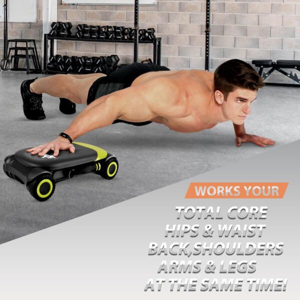 WONDER CORE Slide Fit, Ab Roller Board with 4 Wheels, Automa...