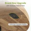 LITTLE TREE Round Dining Table for 4-6 People, 47 Inches wit...