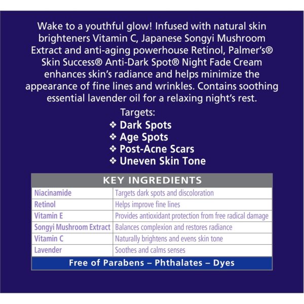 Palmer's Skin Success Anti-Dark Spot Nighttime Fade Cream wi...