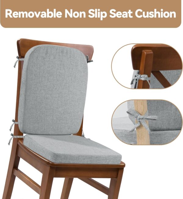 HOMBYS Kitchen Chair Back Cushion & Seat Cushion, Dining Roo...