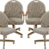 Chromcraft Douglas Set of 4 Casual Dining Chairs Classic Swi...