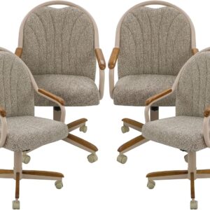 Chromcraft Douglas Set of 4 Casual Dining Chairs Classic Swi...