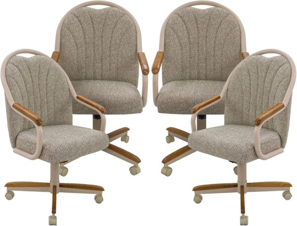 Chromcraft Douglas Set of 4 Casual Dining Chairs Classic Swi...