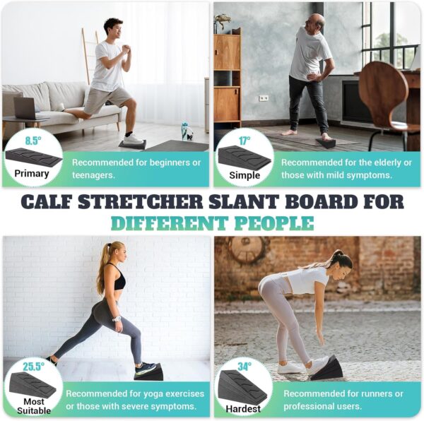 Slant Board for Calf Stretching, 5 Adjustable Angles Incline...