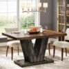 Tribesigns 47-Inch Dining Table for 4, Black Kitchen Dinner ...