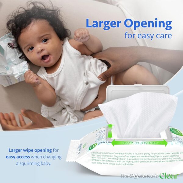 Baby Wipes, Unscented Wipes for Sensitive Skin, Large Soft D...
