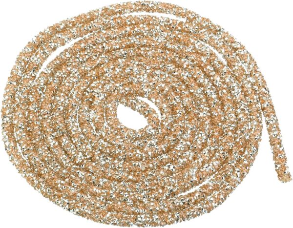 MECCANIXITY 2.5 Yard 7mm 0.28 inch Glitter Sequins Rope Sequ...