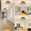 3-Light Kitchen Flush Mount Ceiling Light, Adjustable Multi-...