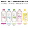 Garnier Micellar Water with Rose Water and Glycerin, Hydrati...