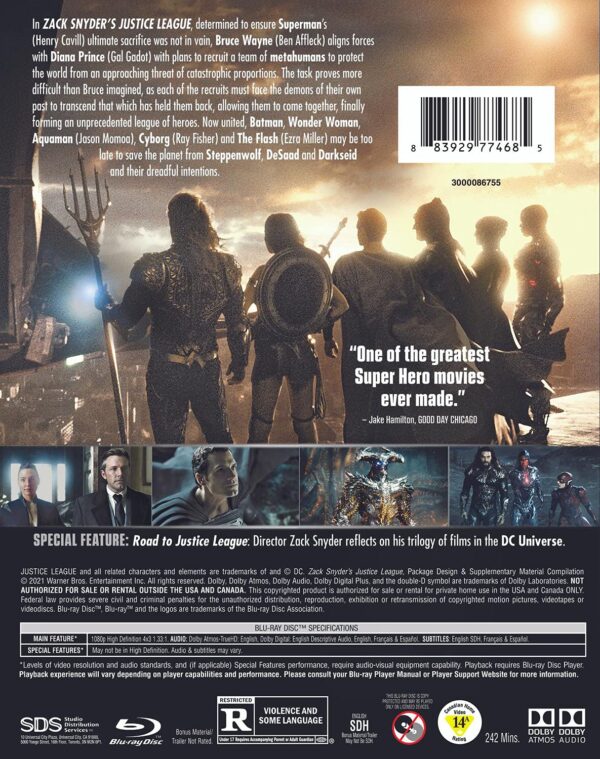 Zack Snyder’s Justice League (Blu-Ray)