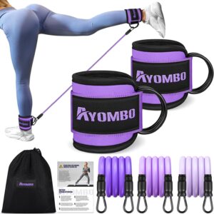 Ankle Resistance Bands with Cuffs, Home Gym Workout Equipmen...