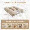 puredown® Chair Cushions for Dining Chairs, Tufted Memory Fo...