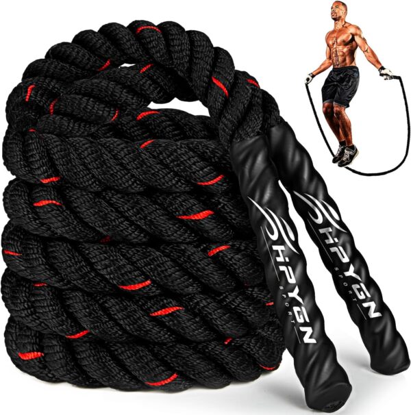 HPYGN Jump Rope, Weighted Jump Rope for Men women, 2.8lb 3.8...
