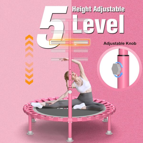 Foldable Mini Trampoline, 40" Rebounder Trampoline for Adult...