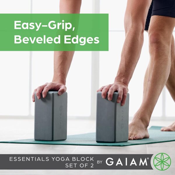 Gaiam Yoga Block - Supportive Latex-Free Eva Foam - Soft Non...