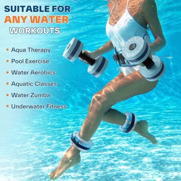 Sportneer Water Aerobics Pool Exercise Equipment Water Worko...