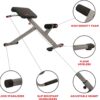 Sunny Health & Fitness Foldable Hyperextension Roman Chair w...