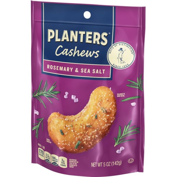PLANTERS Cashews Rosemary & Sea Salt - Trail Mix Snack Packs...