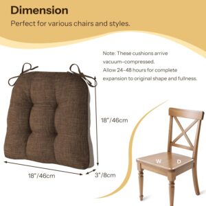 Non Slip Chair Cushions for Dining Chairs Set of 4 Kitchen C...