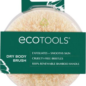 EcoTools Dry Body Brush, Cruelty-Free Bristles Exfoliate & S...