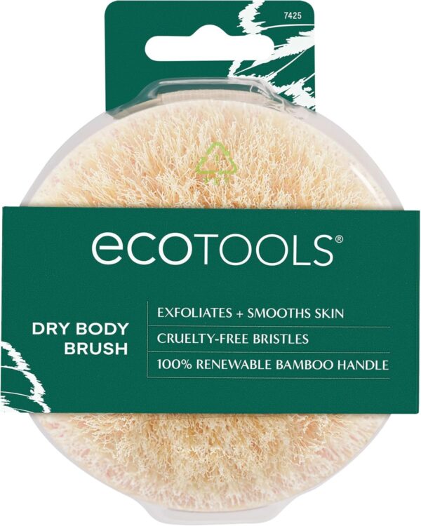 EcoTools Dry Body Brush, Cruelty-Free Bristles Exfoliate & S...
