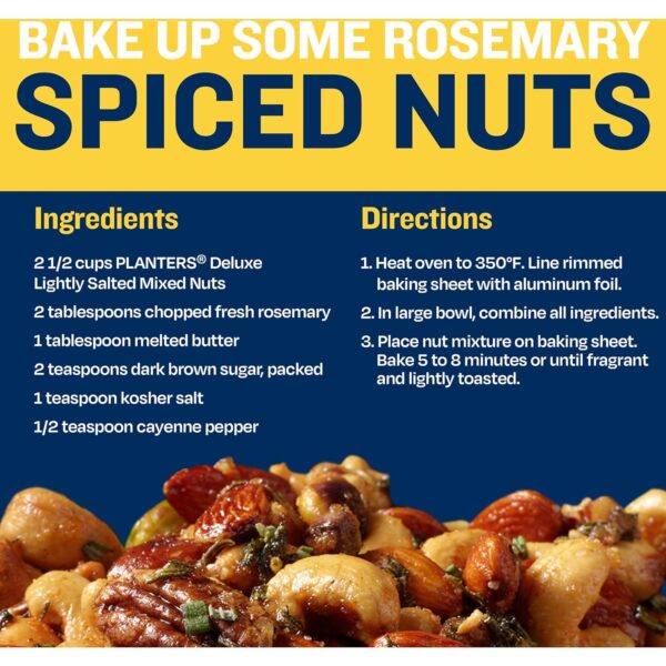 PLANTERS Deluxe Mixed Nuts, Cashews, Almonds, Brazil Nuts Mi...