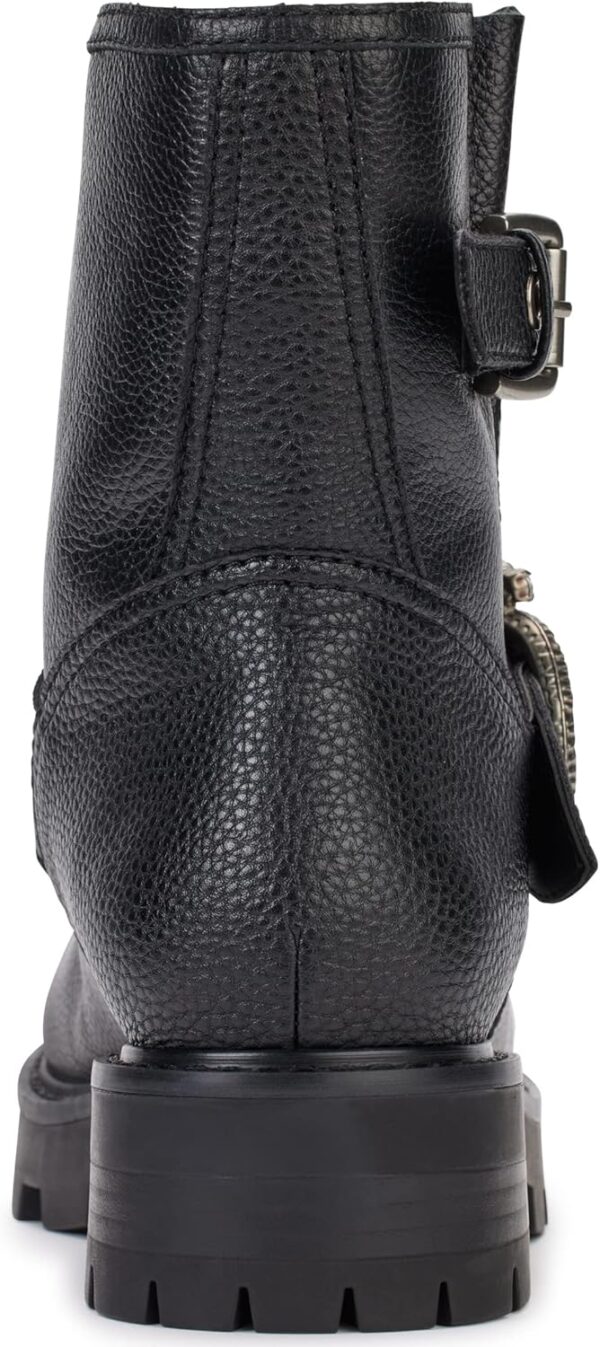 KARL LAGERFELD PARIS Women's Lug-Sole Marceau Combat Boot wi...