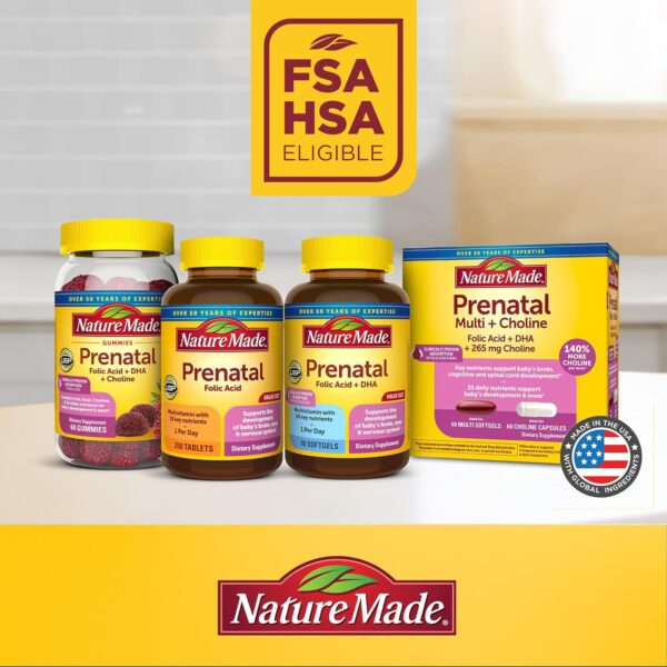 Nature Made Prenatal Multivitamin with Folic Acid, Prenatal ...