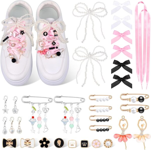 MJOGGOTT 34 Pcs Shoe Charms for Sneakers, Junk Socks Charms,...
