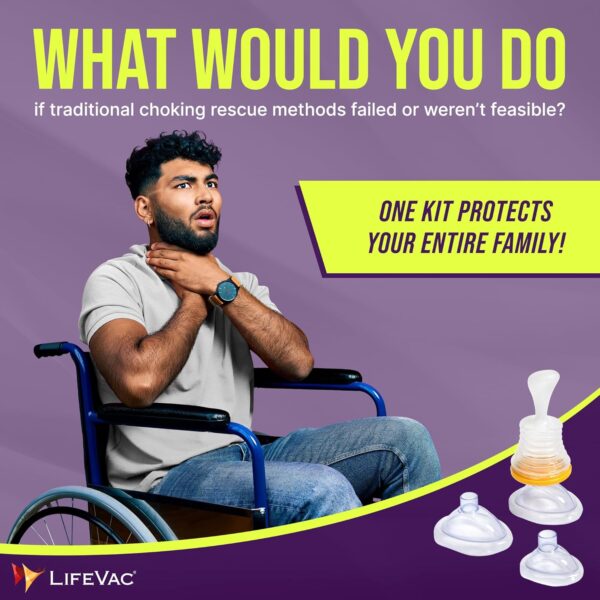 LifeVac Home Kit - Portable Suction Rescue Device, First Aid...
