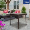 MECO Stakmore Classic Straight Edge Wood Folding Card Table,...