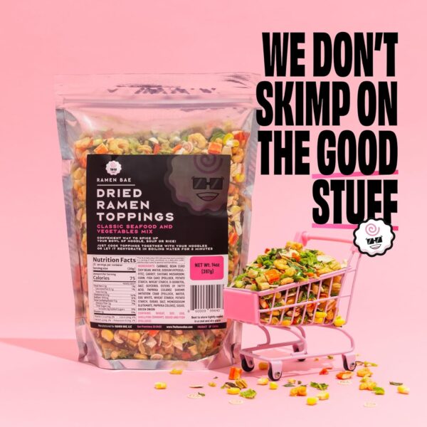 The Ramen Bae - Classic Seafood and Vegetables MIx, Dried Ra...