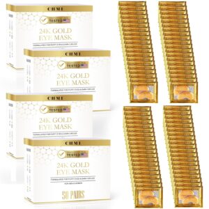 CHMI Under Eye Patches (200 Pairs) - 24K Gold Eye Patches fo...