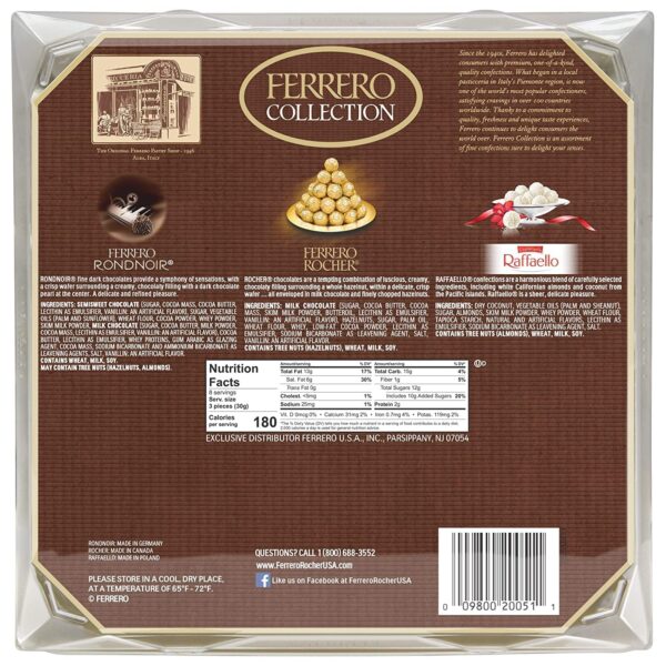 Ferrero Collection, 24 Count, Premium Gourmet Assorted Hazel...