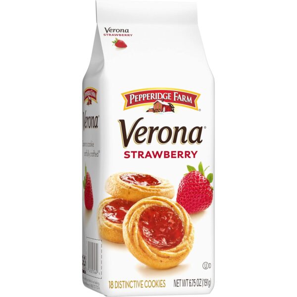 Pepperidge Farm Verona Strawberry Thumbprint Cookies, 6.75 O...