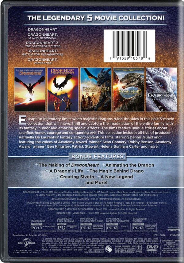 Dragonheart: 5-Movie Collection [DVD]