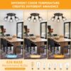 3-Light Kitchen Flush Mount Ceiling Light, Adjustable Multi-...