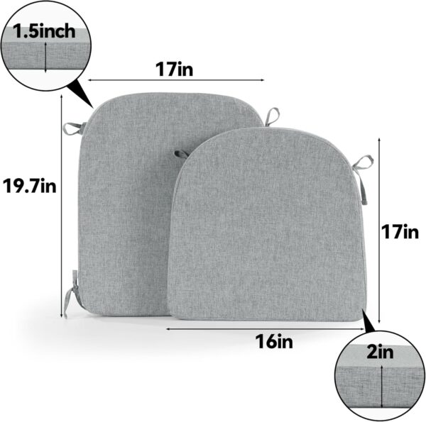 HOMBYS Kitchen Chair Back Cushion & Seat Cushion, Dining Roo...