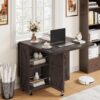 Space Saving Folding Dining Table, Farmhouse Foldable Dining...