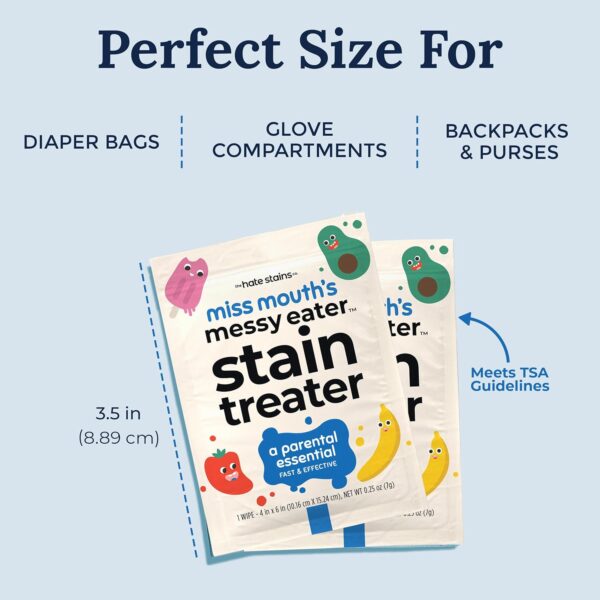 Miss Mouth's Messy Eater Stain Treater Wipes - 25 Pack Stain...