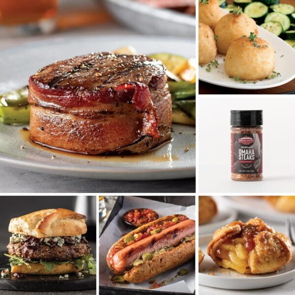 Omaha Steaks Deluxe Gift Package (4 Bacon-Wrapped Filet Mign...