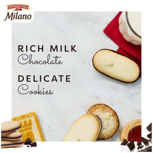 Pepperidge Farm Milano Milk Chocolate Cookies, 6 OZ Bag (15 ...