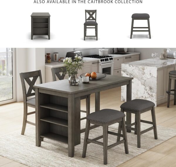 Signature Design by Ashley Caitbrook Rustic Counter Height D...