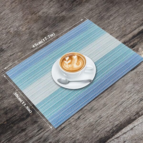 HeloHo Placemats Set of 4,Vinyl Table Place Mats Stain Resis...