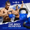 Yes4All 5-100 LB Kettlebells Vinyl Coated Cast Iron for Dumb...